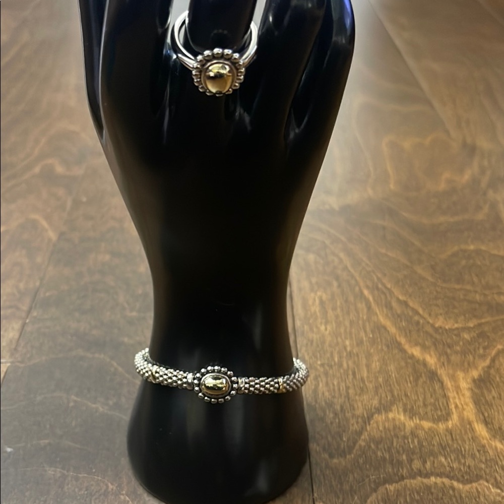 NWT, LAGOS Silver and Gold Ring and Bracelet Collection